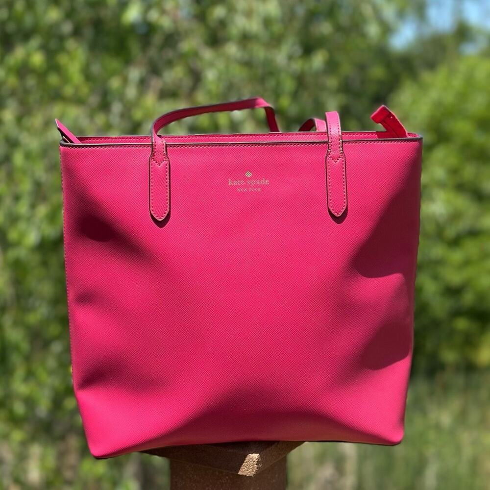 Kate Spade Pink Tote with Modern Silhouette - Picture 3 of 16